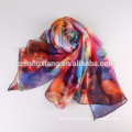 China Wholesale Digital Printed Screen Beautiful Chiffon Scarf Silk Scarf For Lady